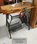 Repurposed Sewing Machine Legs Table Decor Fargo