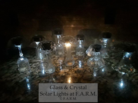 Glass & Crystal Solar Lights Fargo FARM