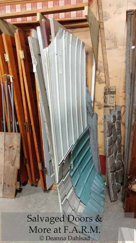 Salvaged Doors, Wood, Metal Pieces Fargo
